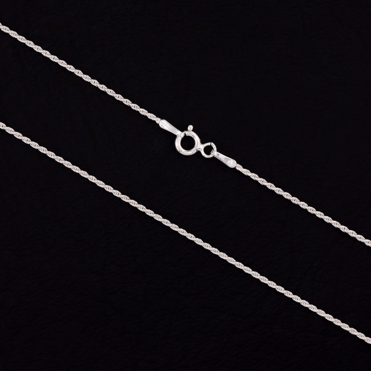 1mm Rope Necklace - 925 Silver
