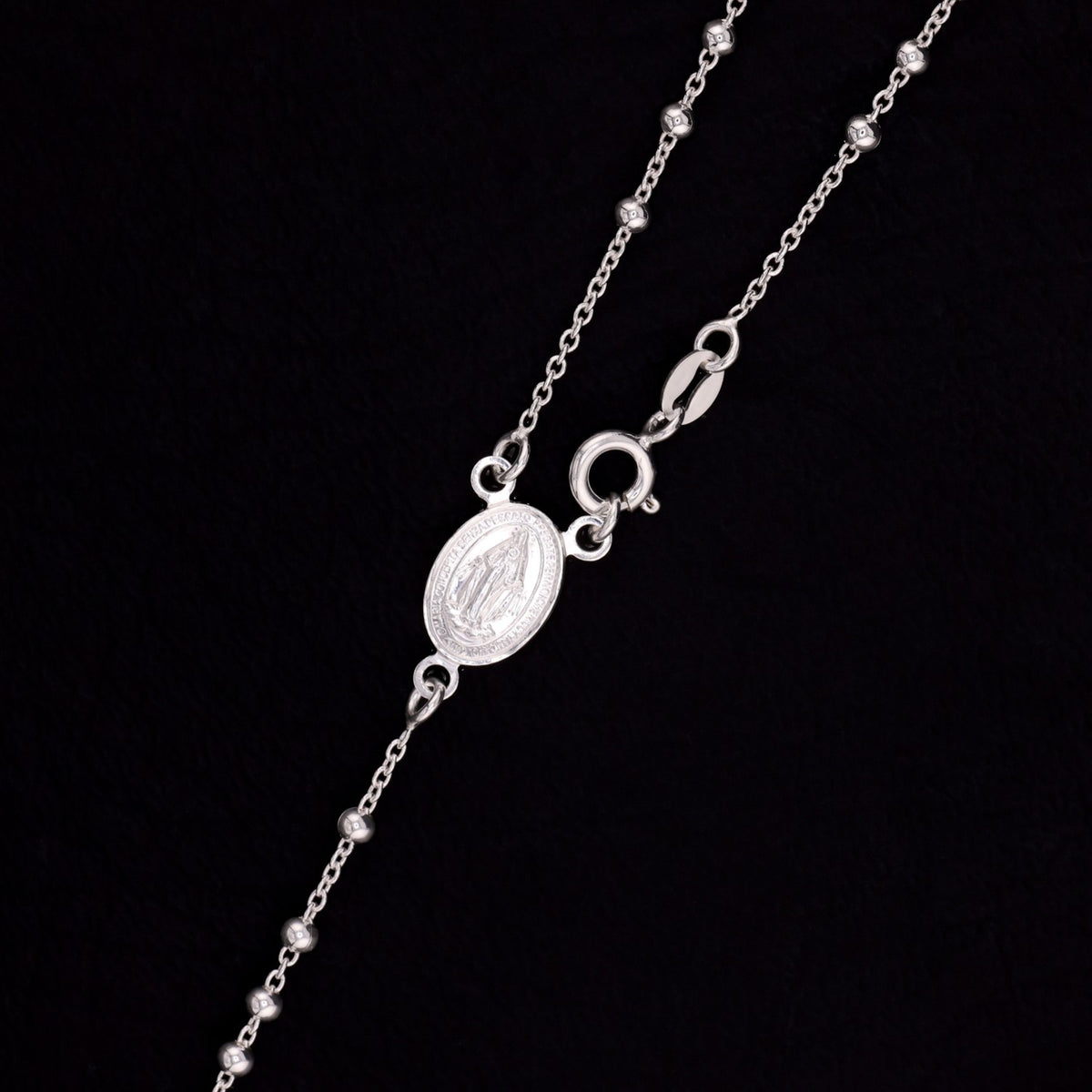 Rosary Necklace - 925 Silver