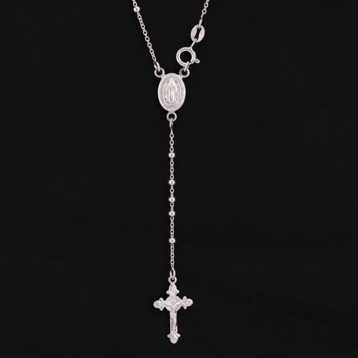 Rosary Necklace - 925 Silver