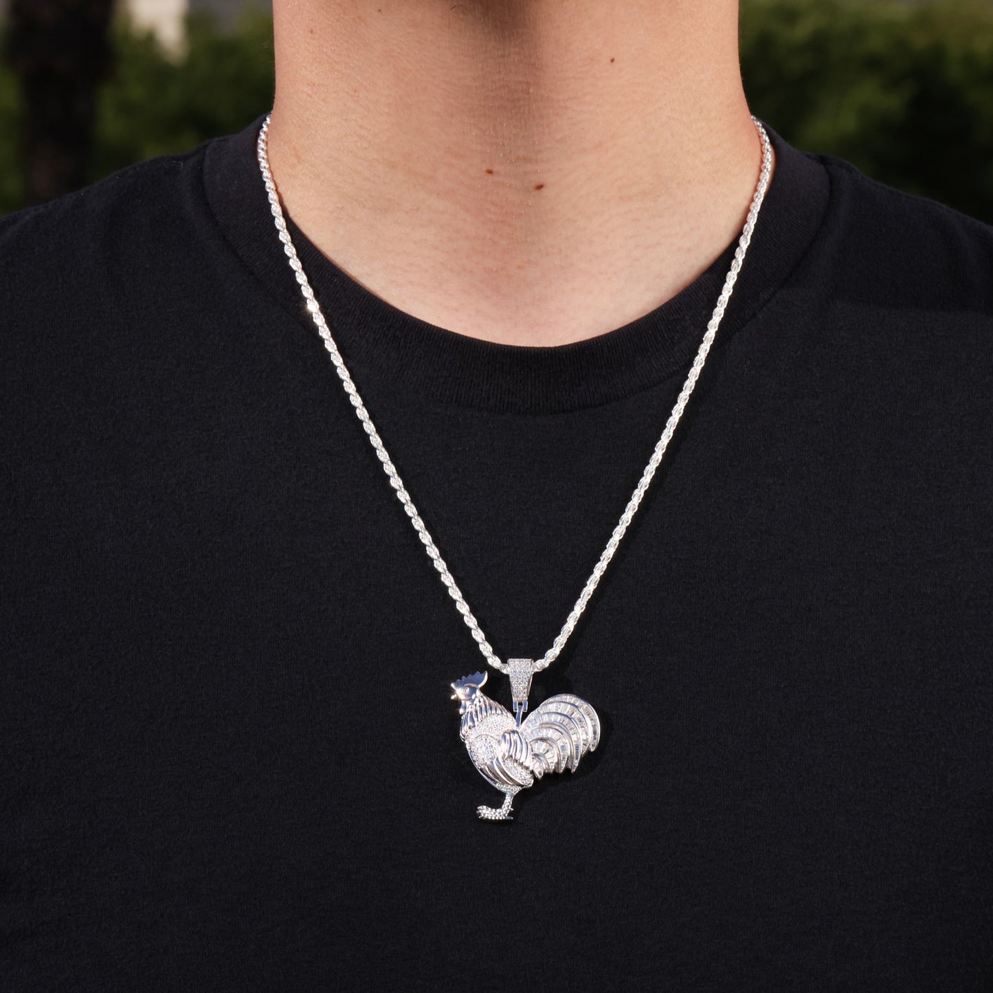 Moissanite Gallo Pendant - 925 Silver