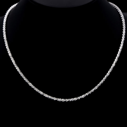 3mm Roc Necklace - 925 Silver