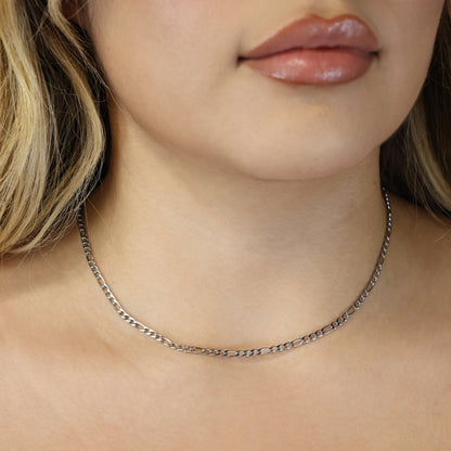 3mm Figaro Necklace - Premium 316L Stainless