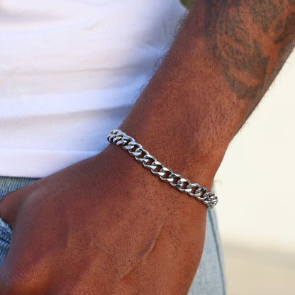 7mm Cuban Curb Bracelet - Premium 316L Stainless