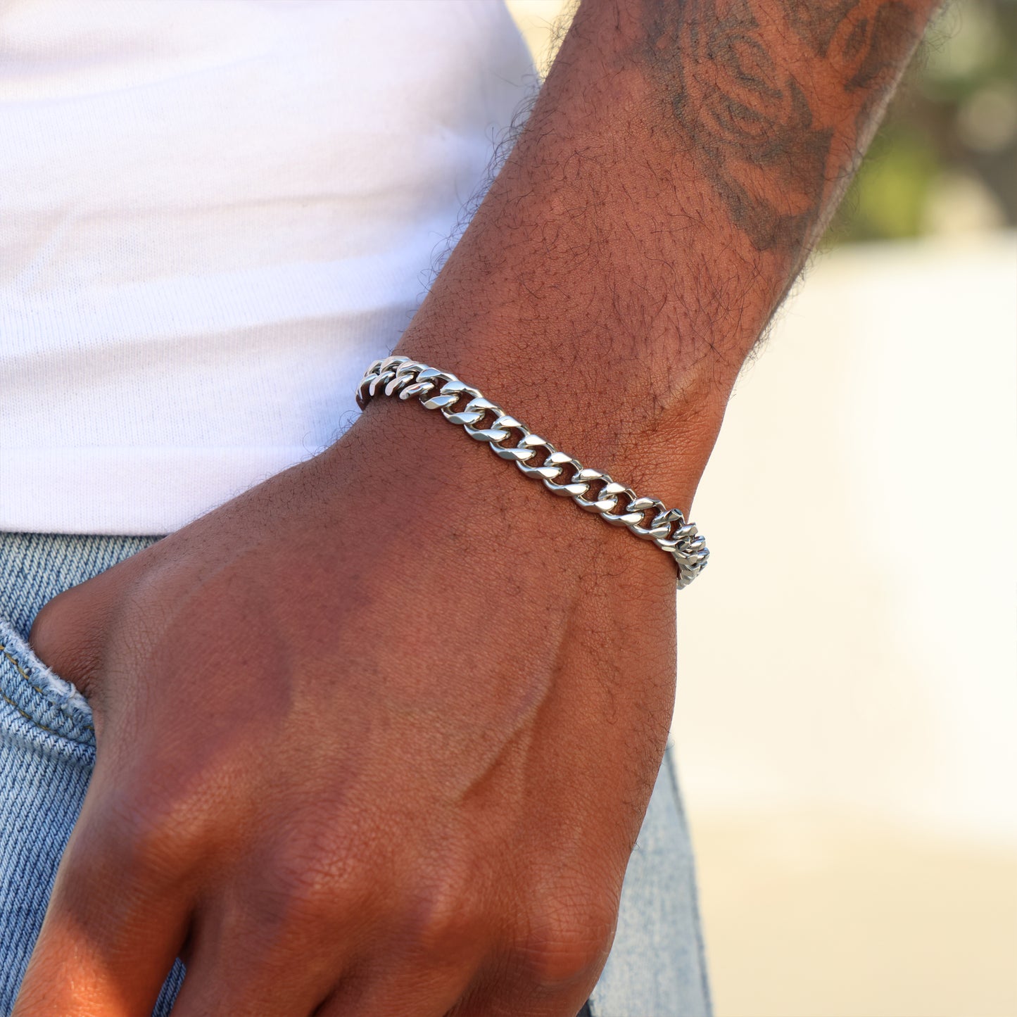 7mm Cuban Curb Bracelet - Premium 316L Stainless