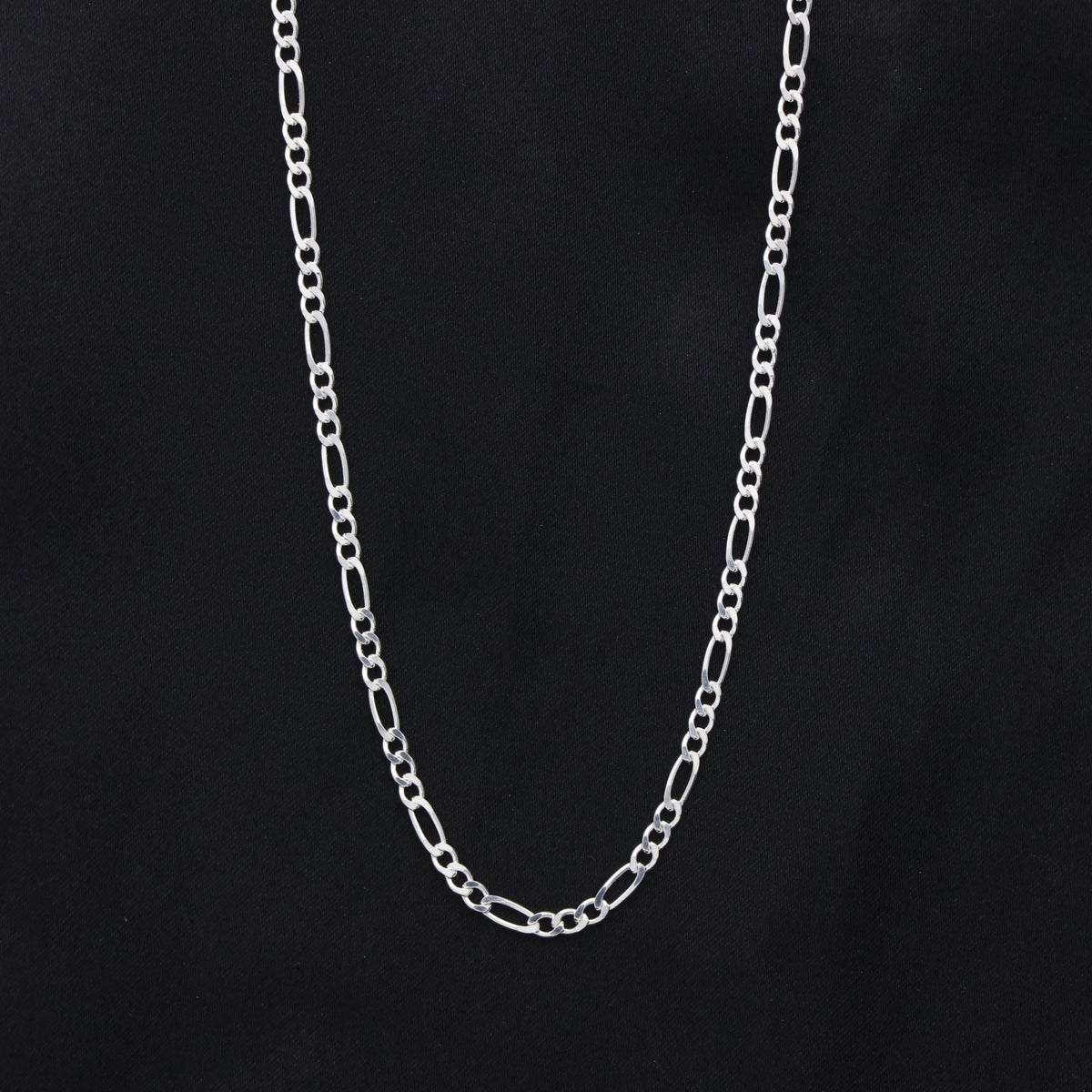 3mm Figaro Chain - 925 Silver