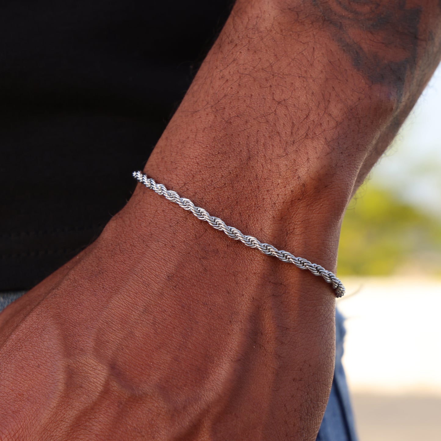 3mm Rope Bracelet - Premium 316L Stainless