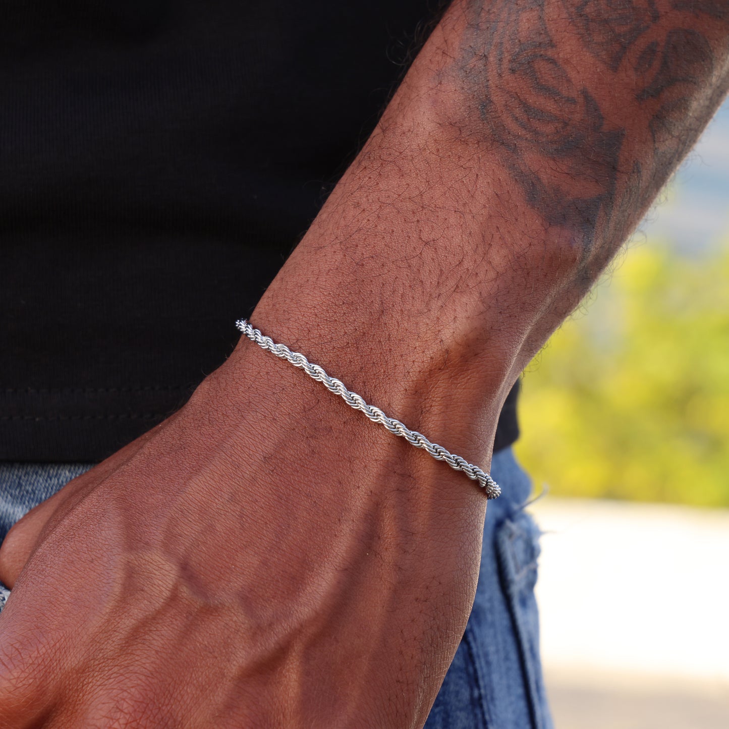 3mm Rope Bracelet - Premium 316L Stainless