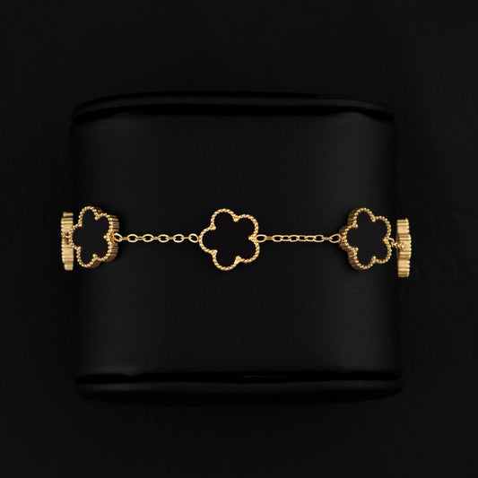 Black Clover Bracelet - Gold