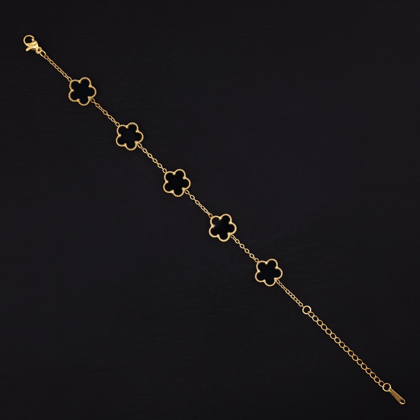 Black Clover Bracelet - Gold