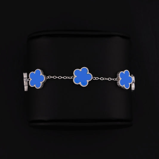 Blue Clover Bracelet - Premium 316L Stainless