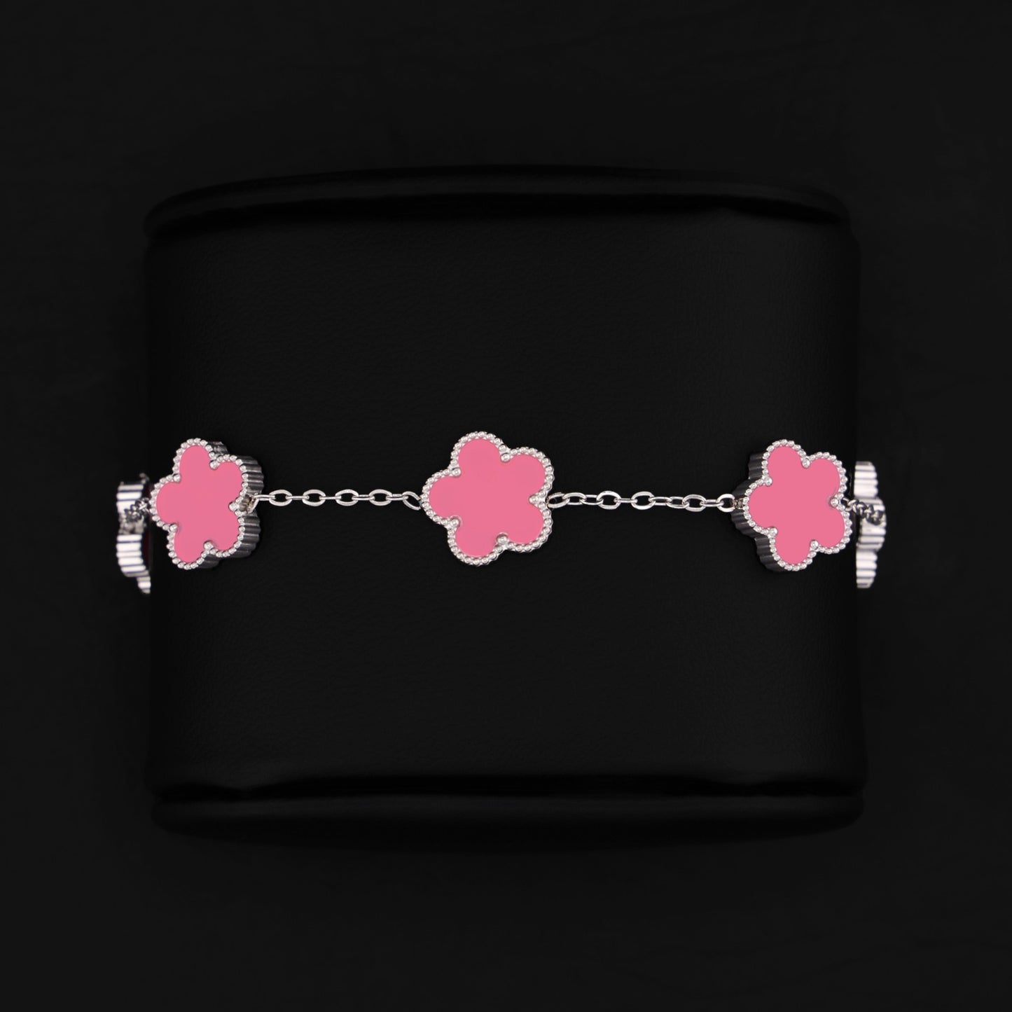 Pink Clover Bracelet - Premium 316L Stainless