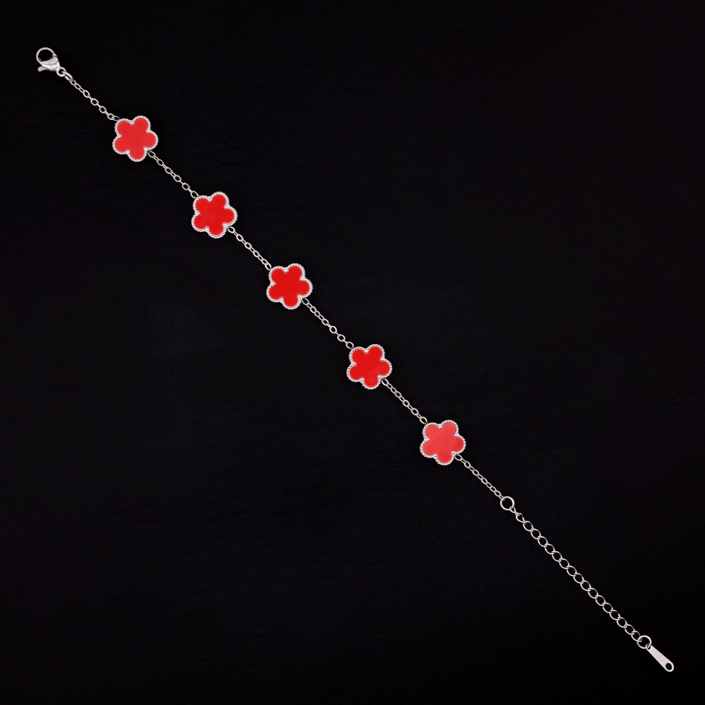 Red Clover Bracelet - Premium 316L Stainless