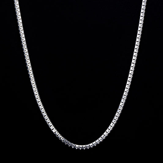 4mm Aztec Link Chain - 925 Silver