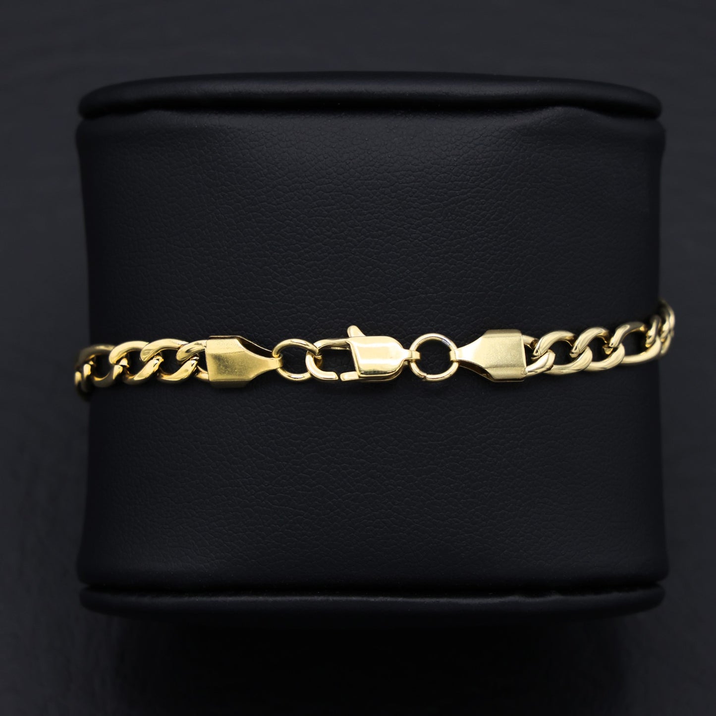 5mm Figaro Bracelet - Gold