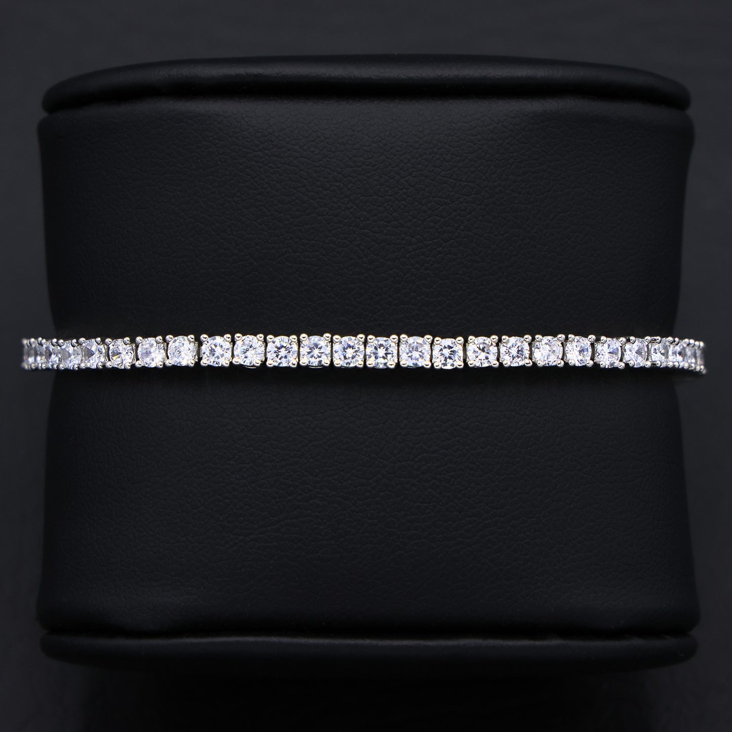 3mm Tennis Bracelet - White Gold