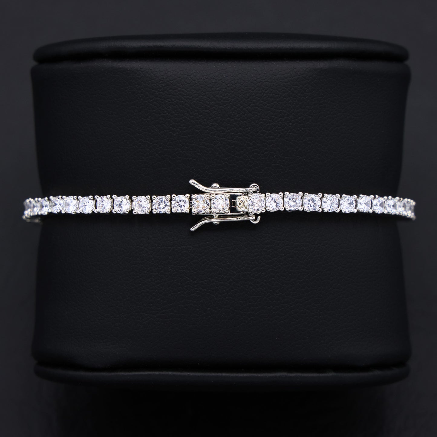 3mm Tennis Bracelet - White Gold