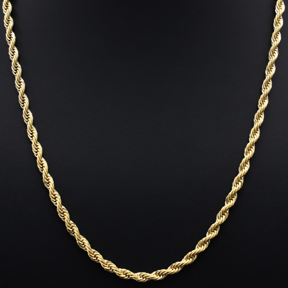5mm Rope Chain - Gold