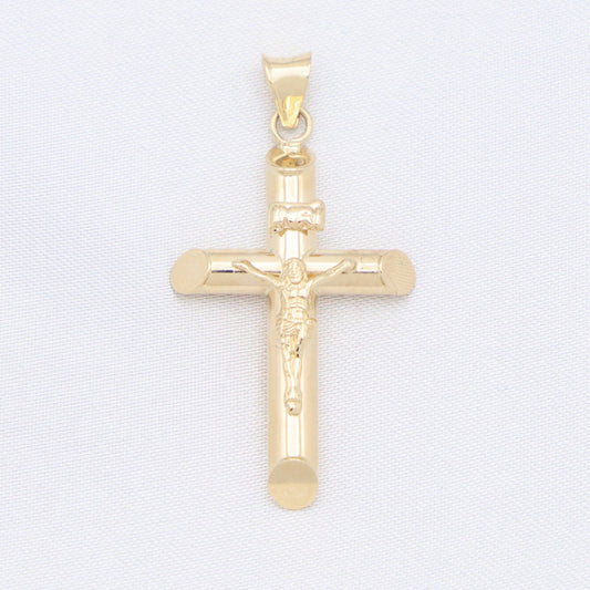 Small Crucifix Pendant - 14k Gold