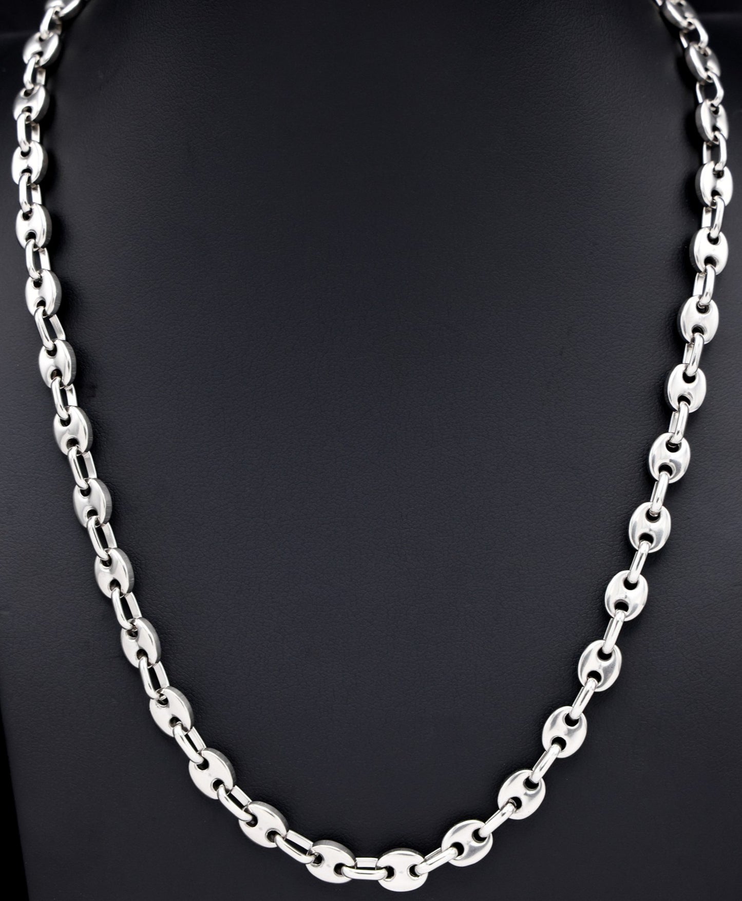 7mm Coffee Bean Chain - Premium 316L Stainless