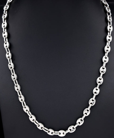 7mm Coffee Bean Chain - Premium 316L Stainless