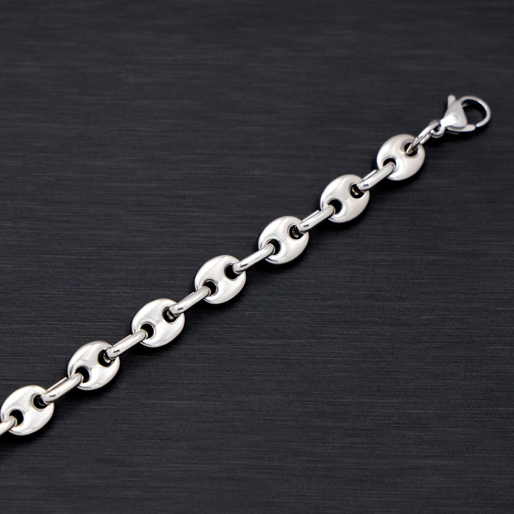7mm Coffee Bean Chain - Premium 316L Stainless