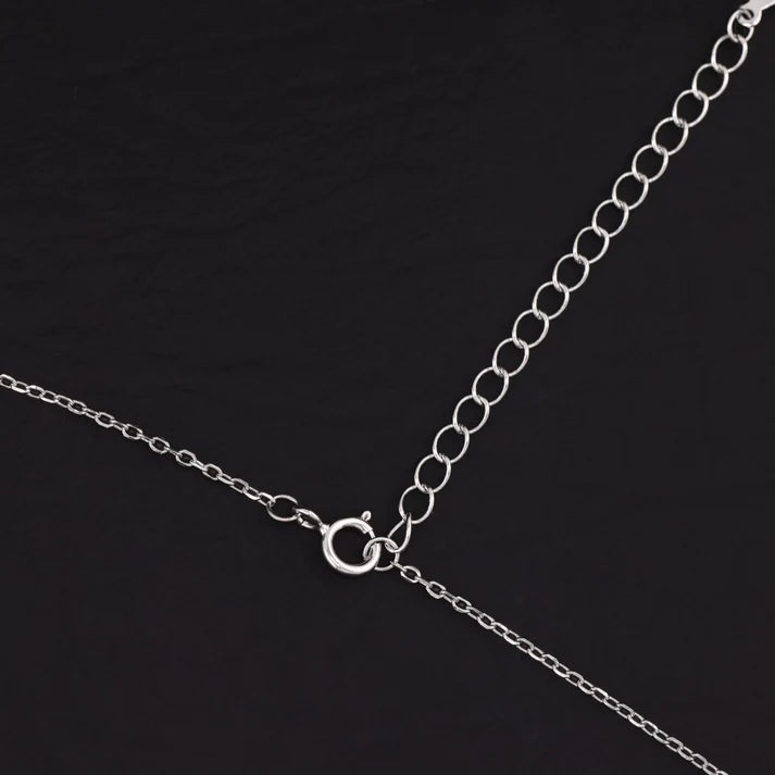 Small Heart CZ Necklace - 925 Silver