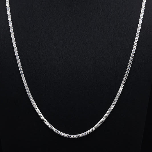 3mm Box Chain - 925 Silver