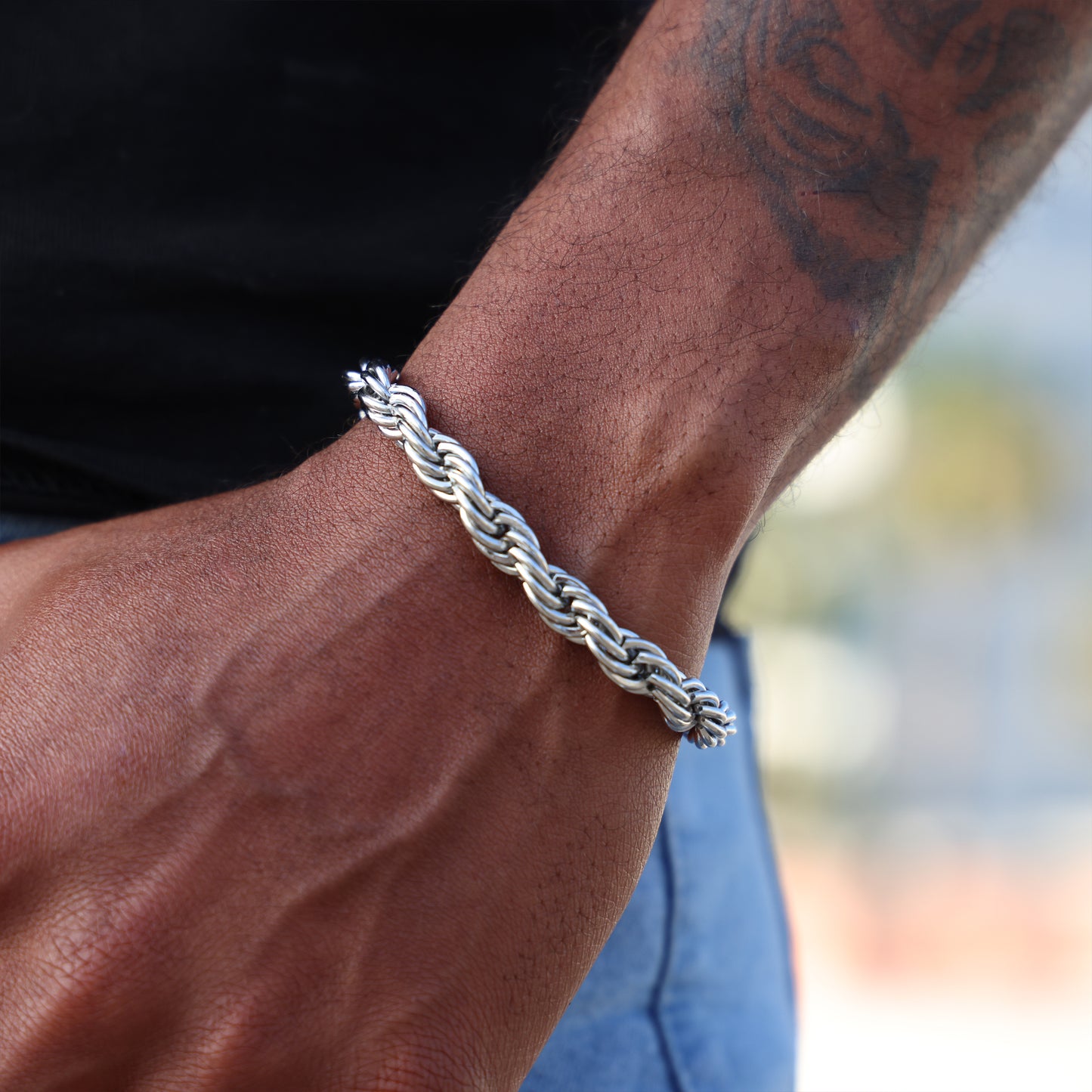 8mm Rope Bracelet - Premium 316L Stainless