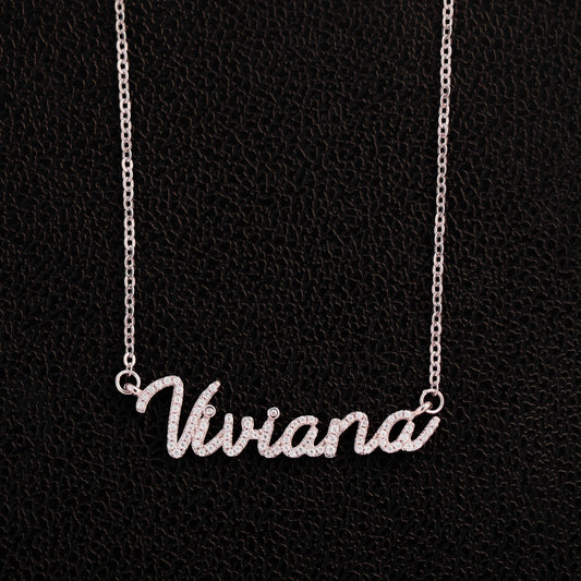 Custom Name Necklace - 925 Silver