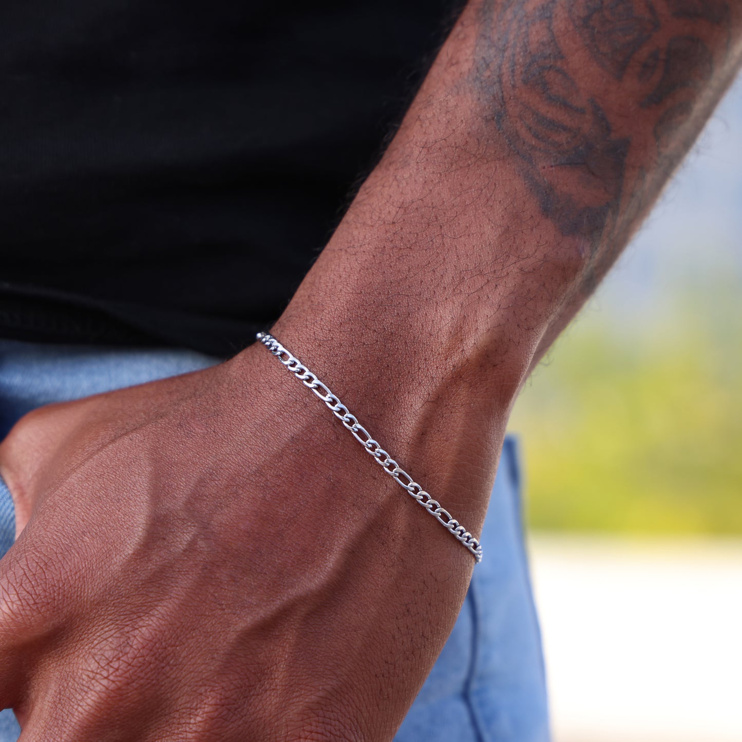 3mm Figaro Bracelet - Premium 316L Stainless