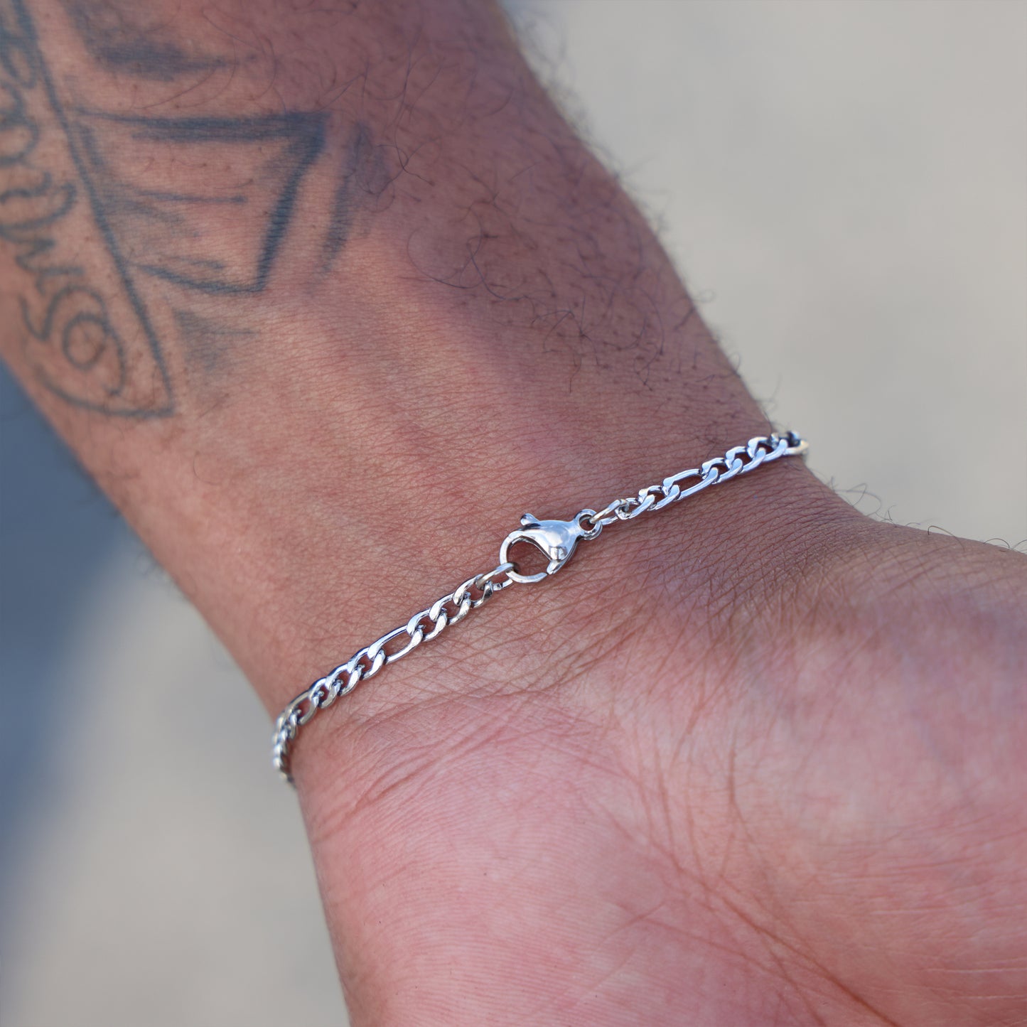 3mm Figaro Bracelet - Premium 316L Stainless