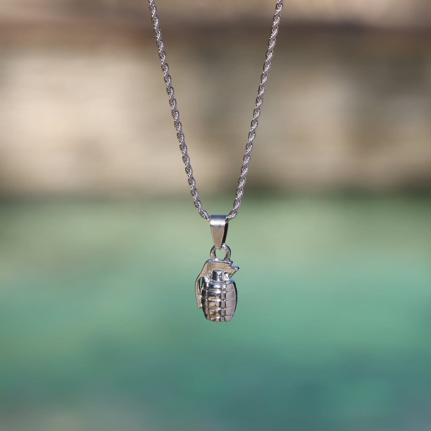 Grenade Pendant - Premium 316L Stainless