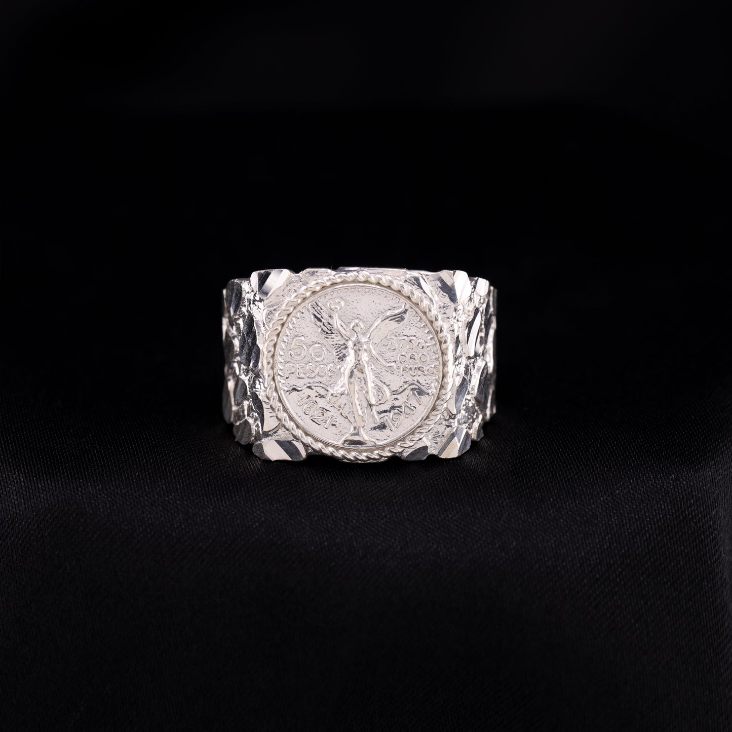 Small Squared Centenario Ring - 925 Silver
