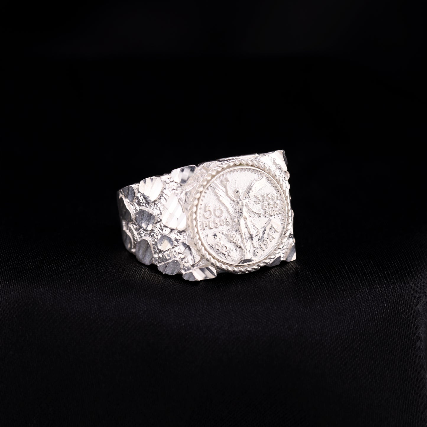 Small Squared Centenario Ring - 925 Silver