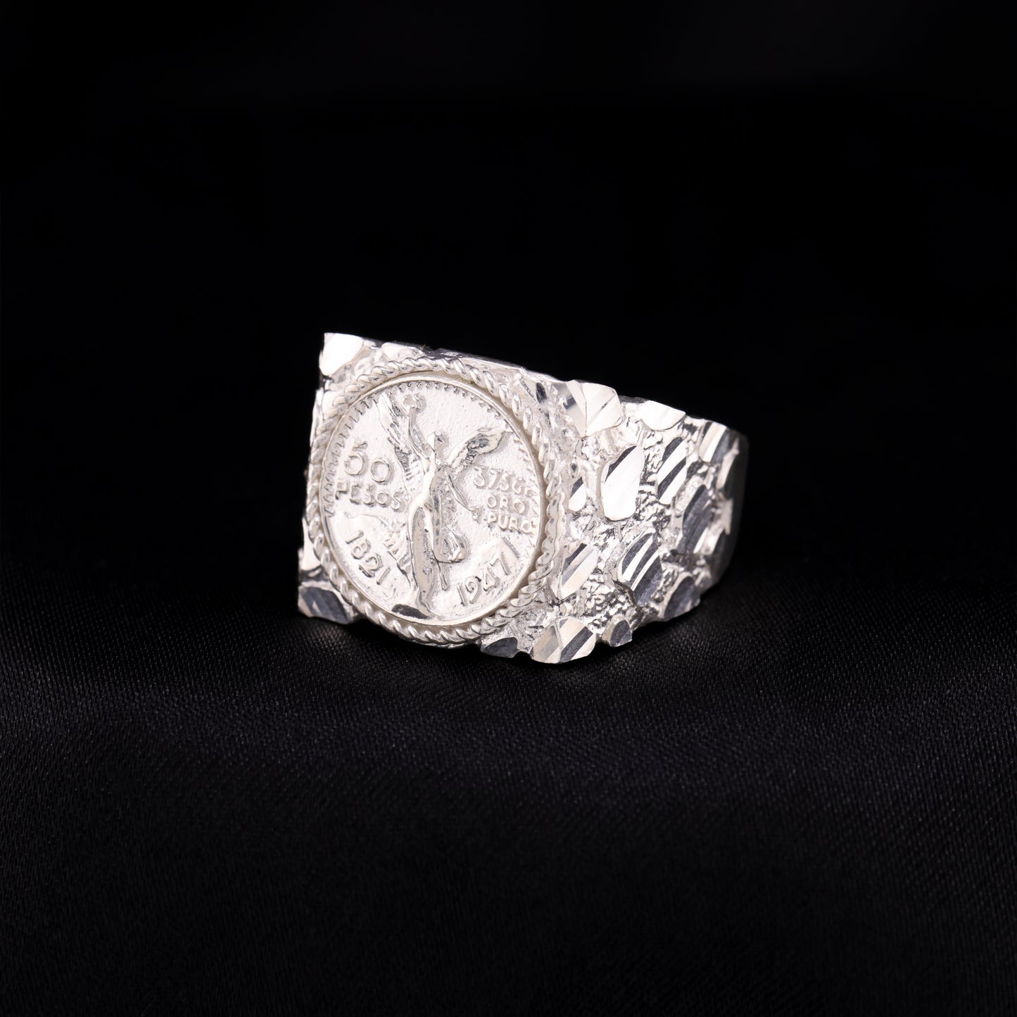 Small Squared Centenario Ring - 925 Silver