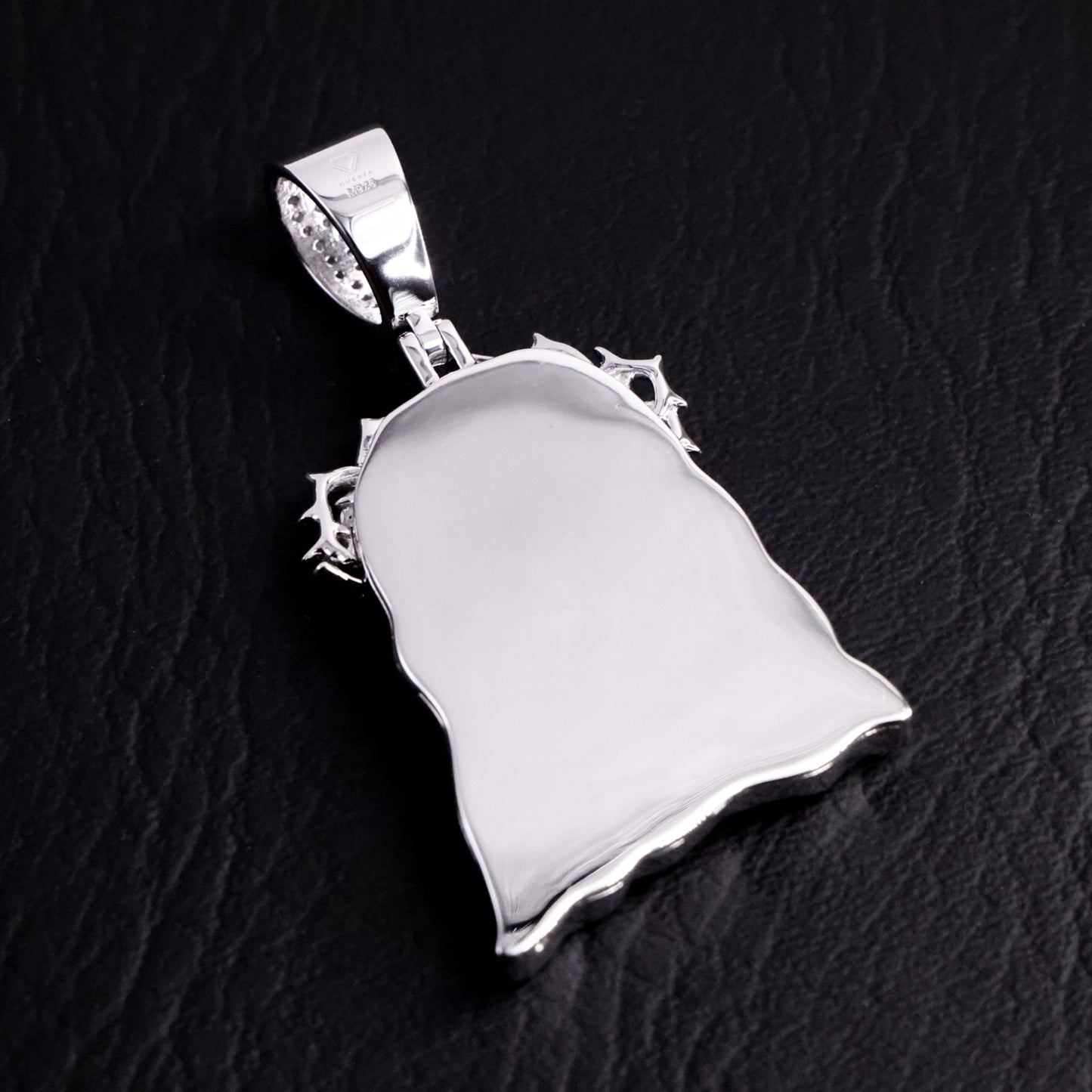 Moissanite Iced out Jesus Crown Pendant - 925 Silver