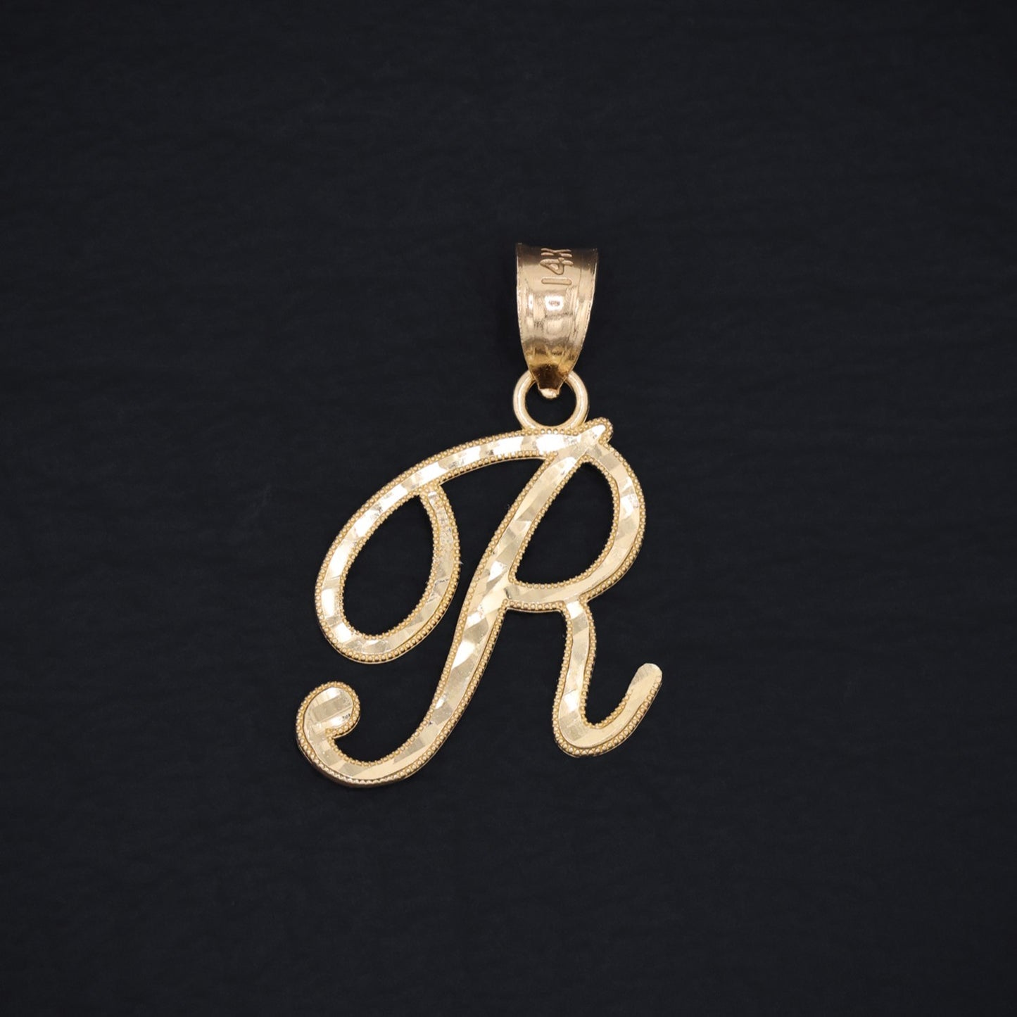 Initial Letter Pendant - 14k Gold