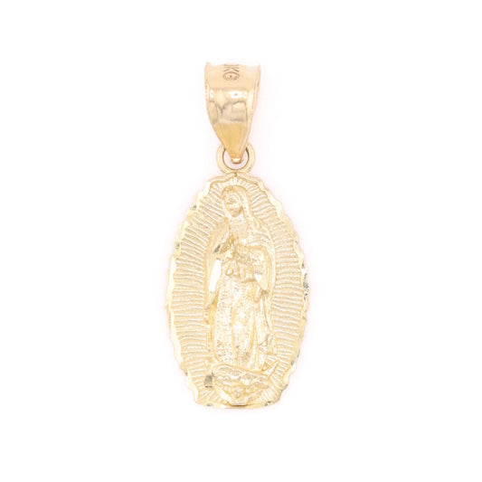 Small Lady of Guadalupe Pendant - 10k Gold