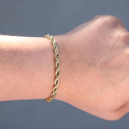 5mm Rope Bracelet - Gold