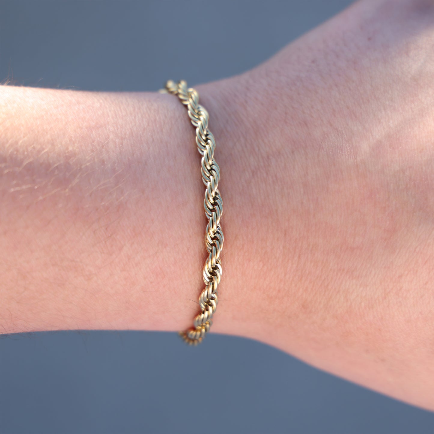 5mm Rope Bracelet - Gold