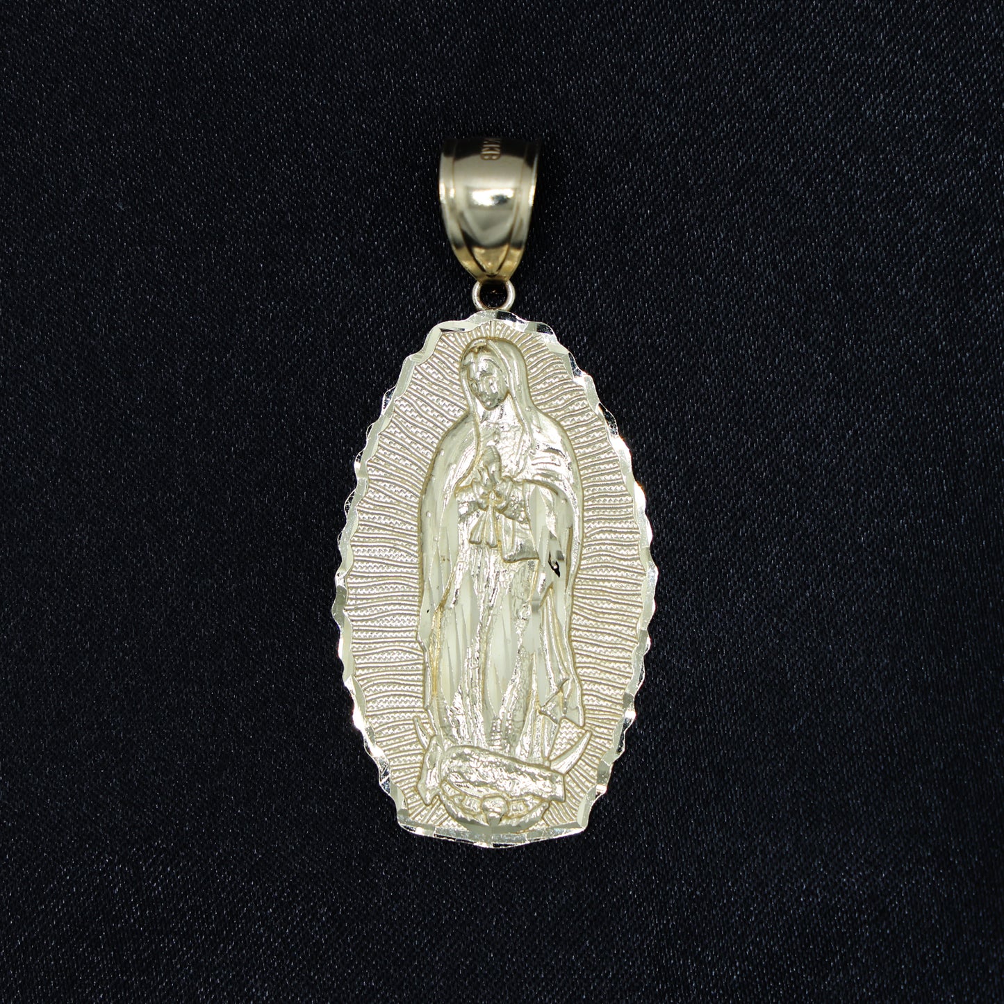 Small Virgin Mary Pendant - 14k Gold