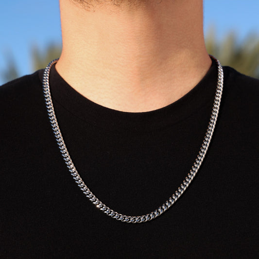 6mm Miami Cuban Chain - Premium 316L Stainless