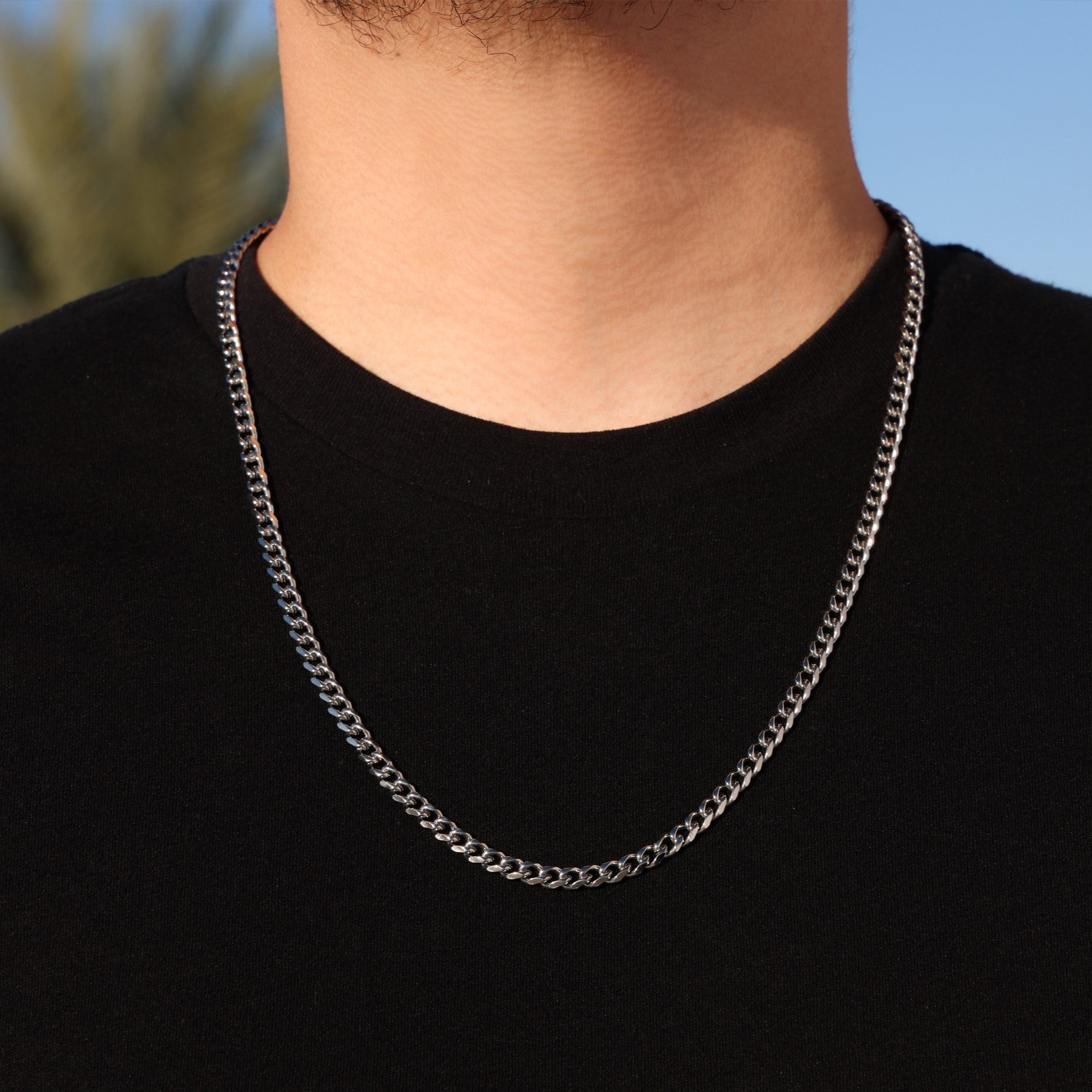 5mm Cuban Curb Chain - Premium 316L Stainless – Huerta Jewelry