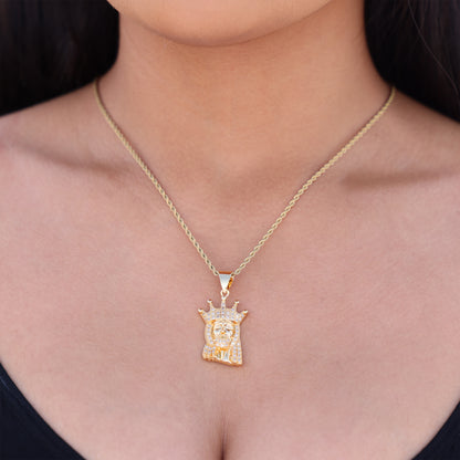 King Jesus Necklace - Gold