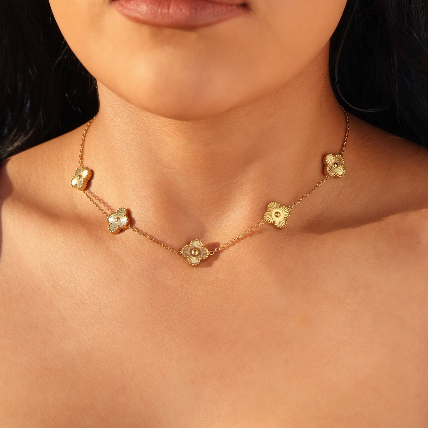 Clover Necklace - Gold