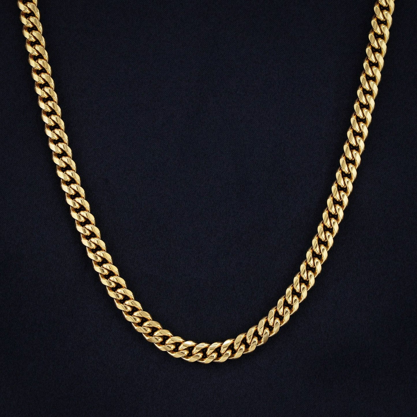 6mm Miami Cuban Chain - Gold