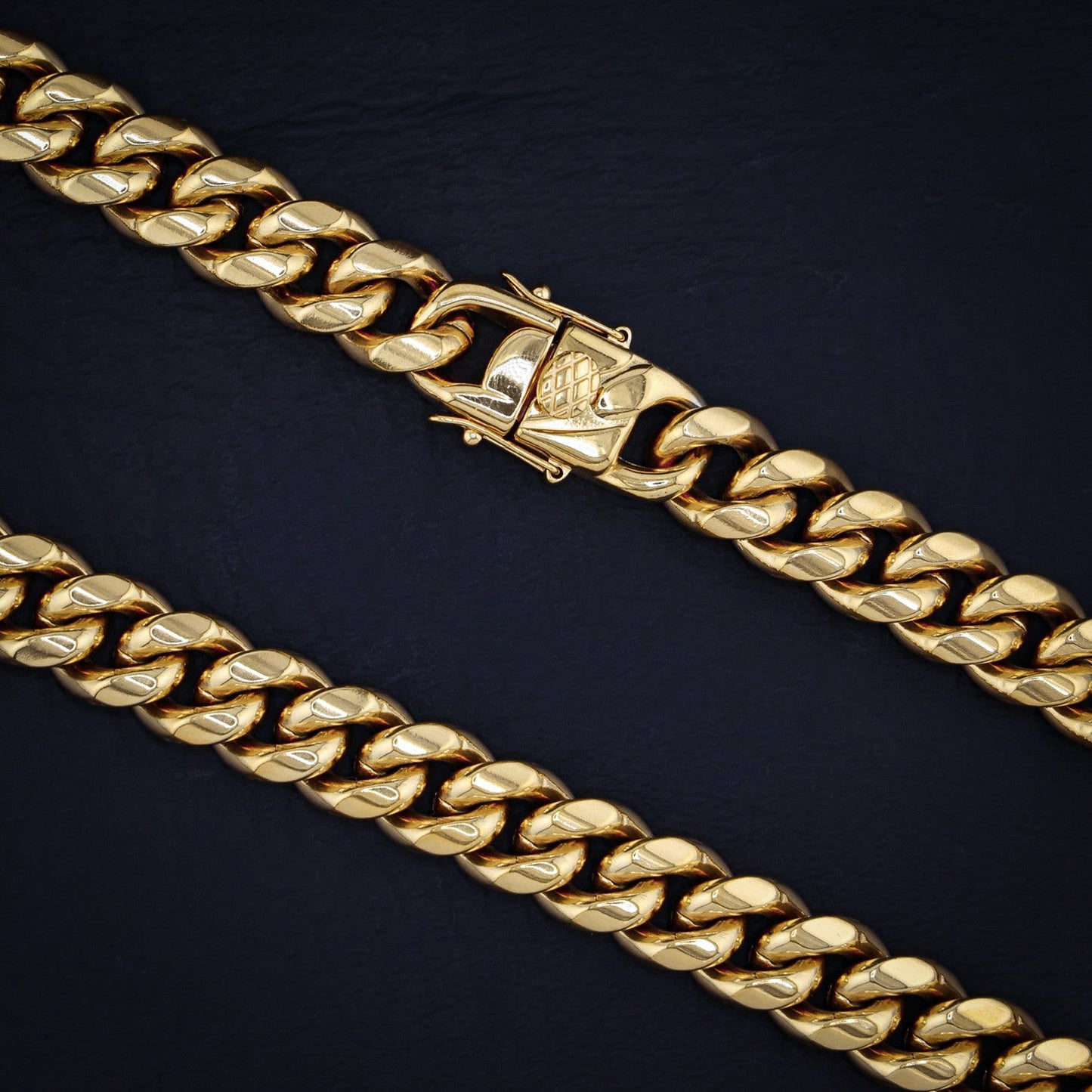 12mm Miami Cuban Chain - Gold