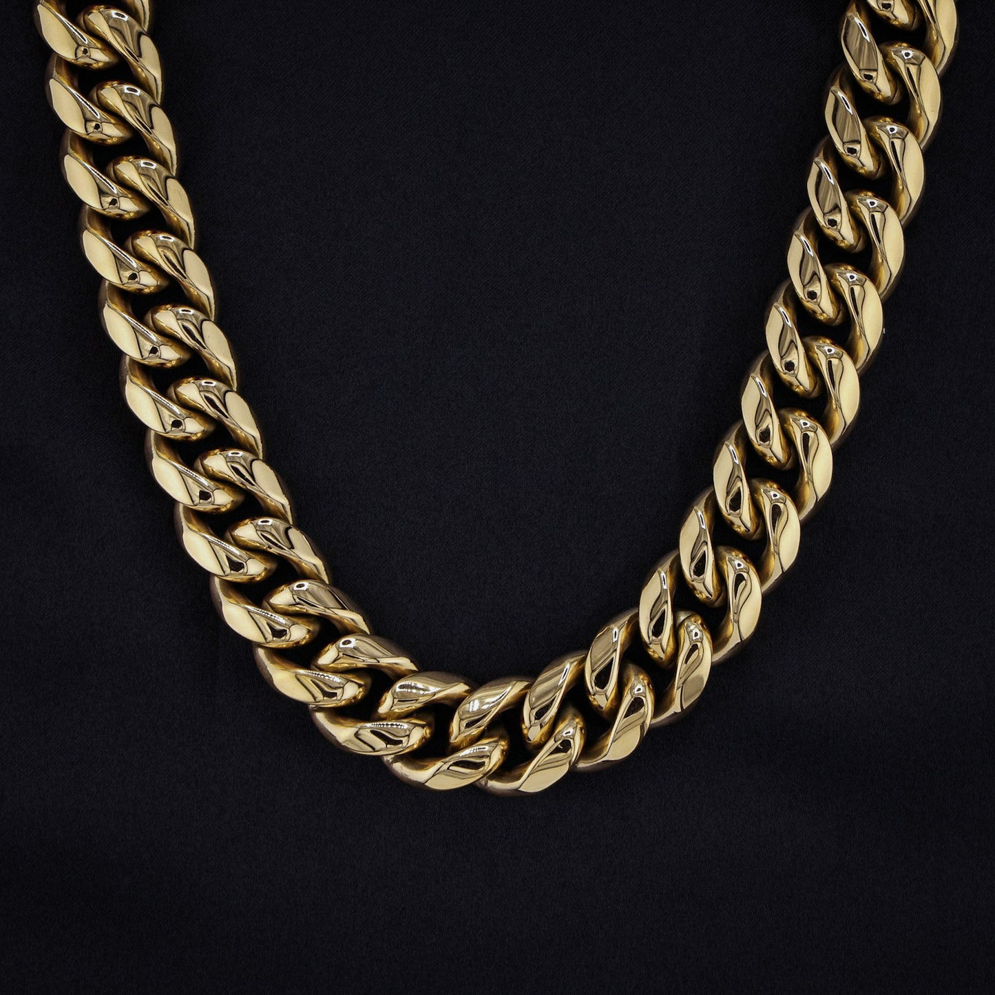 18mm Miami Cuban Chain - Gold