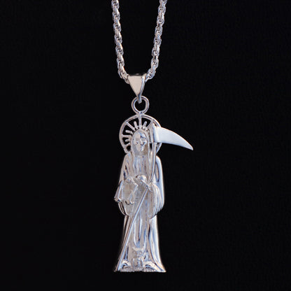 Santa Muerte Pendant - 925 Silver