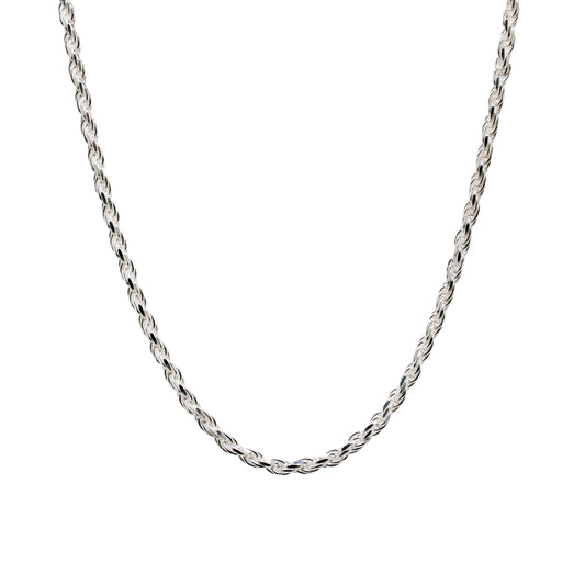 4mm Rope Chain - Real 925 Silver
